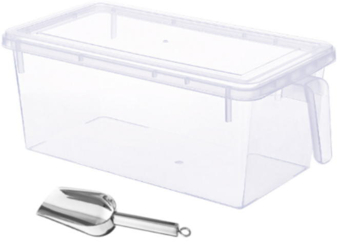 대형 얼음통 + 스텐 얼음 스쿱 세트, 1개