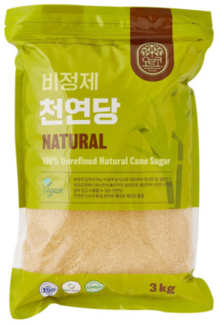 오르코 비정제 천연당, 1개, 3kg