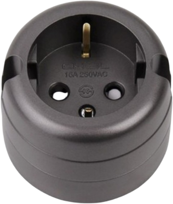 제일전기 노출1구 다크그레이 콘센트(퀵타입), (7)제일전기 노출1구 다크그레이 콘센트(퀵타입), 1개