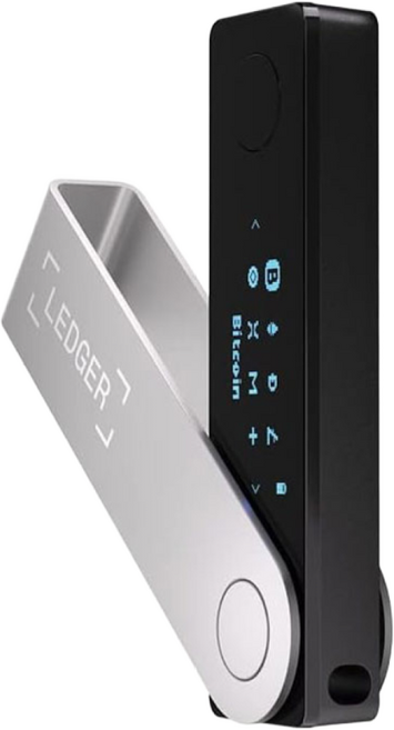 Ledger Nano X 나노 렛저 암호화폐 하드웨어 지갑 Hardware Wallet Bluetooth Onyx Black 완전 새것 정품 밀봉, 1개