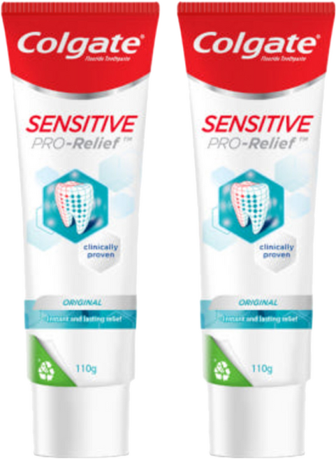 콜게이트 센서티브 프로릴리프 오리지널 치약, 110g, 2개