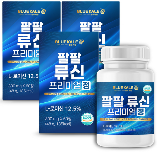 블루케일 류신 단백질 타블렛 아미노산 루신 프리미엄 정 6000mg 고함량 뉴신 캡슐 추천, 60정, 3개