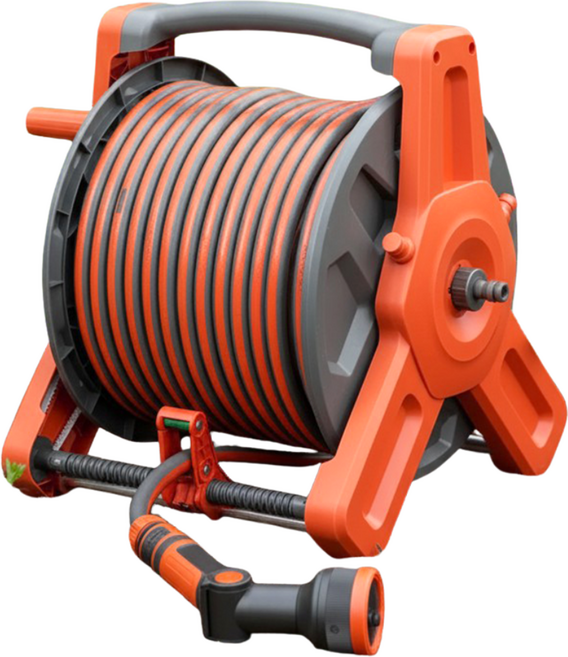 플로하우스 물 호스릴 프리미엄 자동정리 릴호스 세차 베란다 정원 워터릴 호스, 40M