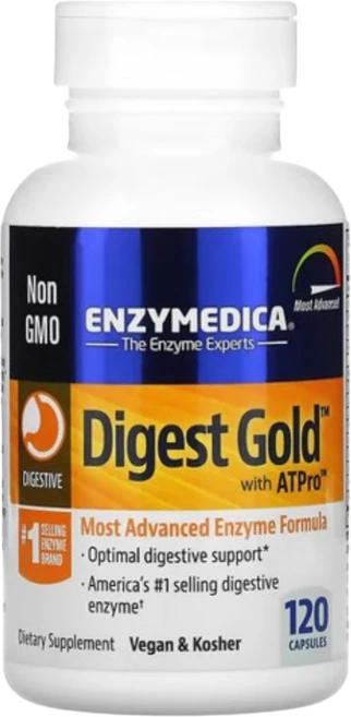 엔자이메디카 다이제스트 골드 25mg 120정 아밀레이스 프로테이스 락테이스 ATPro, 1개 - 쿠팡