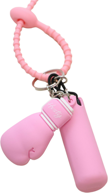 글러브 샌드백 키링 복싱 MMA 백참 차키 고리 가방 걸이, 핑크, 1개