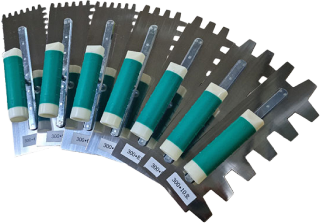 타일톱니고대 300 스텐압착 톱니사각고대 흙손 타일, 1개