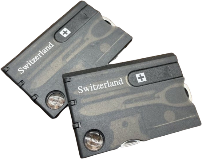 캠핑궁전 카드형 다기능 멀티툴 포켓툴, 2개