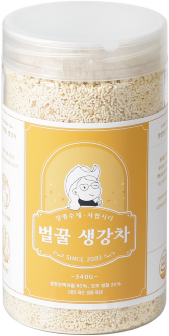 차합시다 양평 수제 벌꿀 생강차, 340g, 1개입, 1개