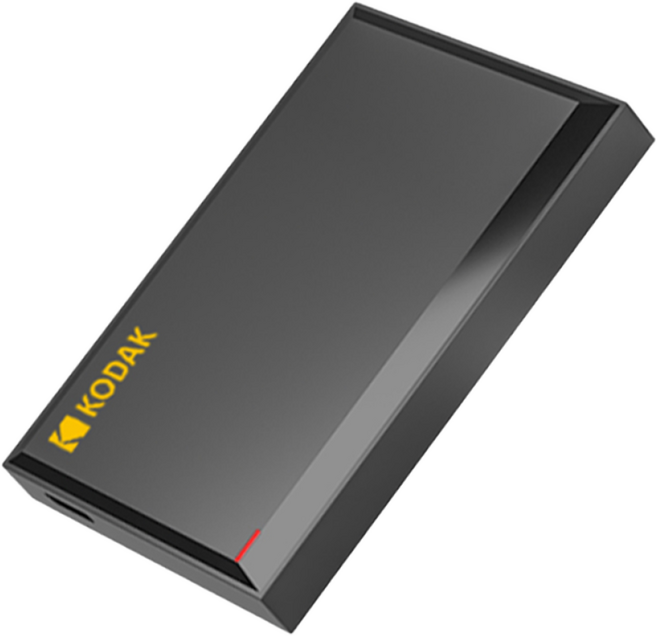 KODAK 정품 500G 1T 외장형 HDD 고속 안정 저장 포터블 하드디스크 노트북 데스크탑 데이터 백업용 휴대용 하드 드라이브, 검은색, 500GB