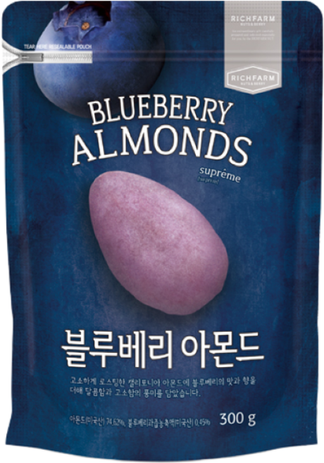 리치팜너트 블루베리아몬드 300g, 5개