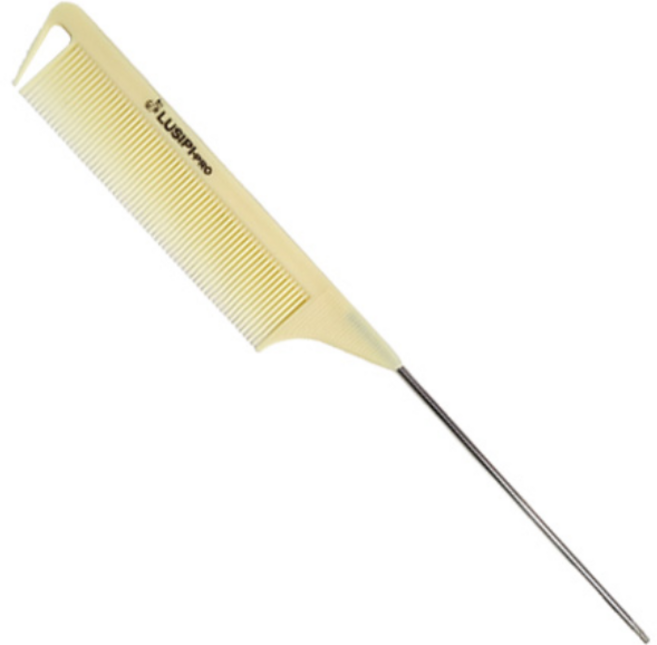 루시피 헤어 철 꼬리빗 235mm 전문가용 (아이보리), 아이보리, 1개