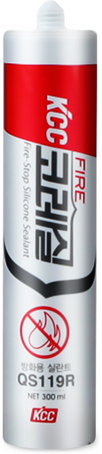 KCC 코레실 QS119R 방화 실리콘(회색), 1개