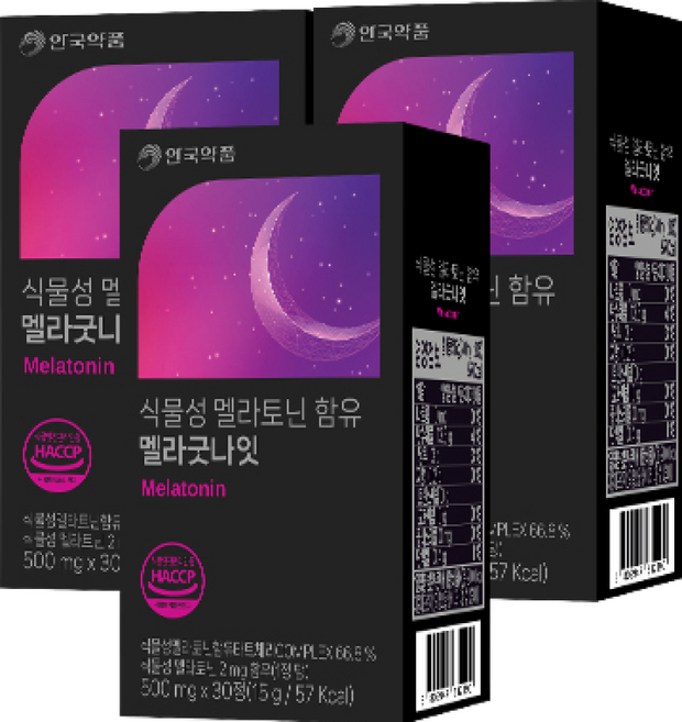 안국약품 멜라굿나잇 15g, 3개, 30정