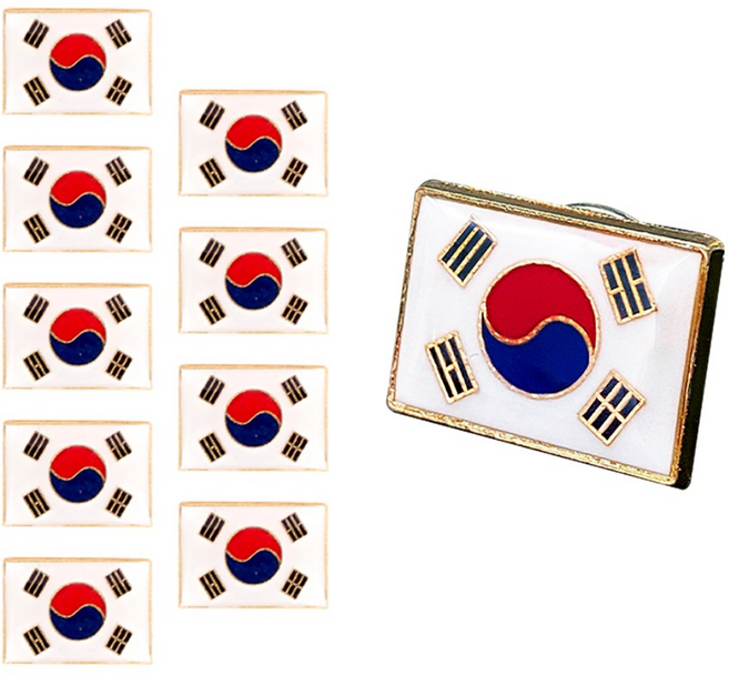 태극기 뱃지 - 대 뱃지 선물