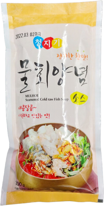 무아식품 청지기 물회양념소스 300g X 30ea (1박스) *무료배송 / 청지기물회양념 물회양념 물회소스 무아식품물회양념 무아식품물회소스 물회 물회양념소스 물회1인분, 30개