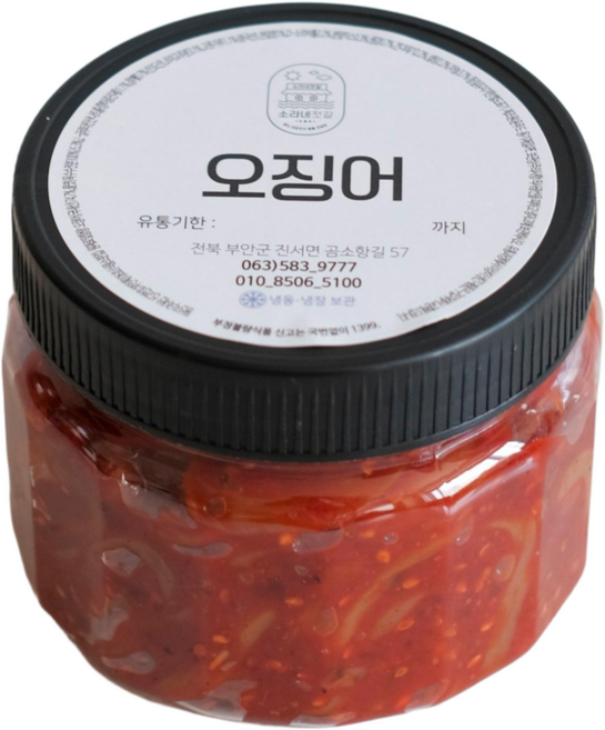 국내산 오징어젓 500g 곰소젓갈 소라네젓갈, 1개