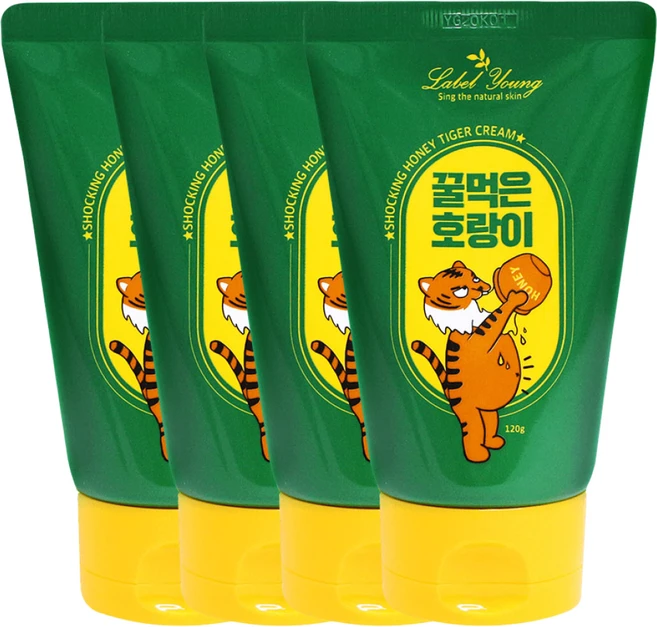 [쿠팡특가] 꿀먹은호랑이 속건조NO 보습영양수분 셀럽 추천템, 120g, 4개 - 쿠팡