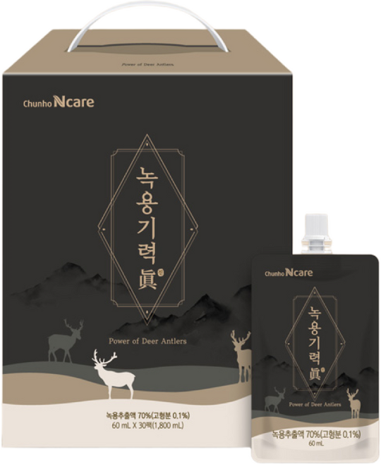 천호엔케어 녹용기력진 60ml x 30p, 1.8L, 5개