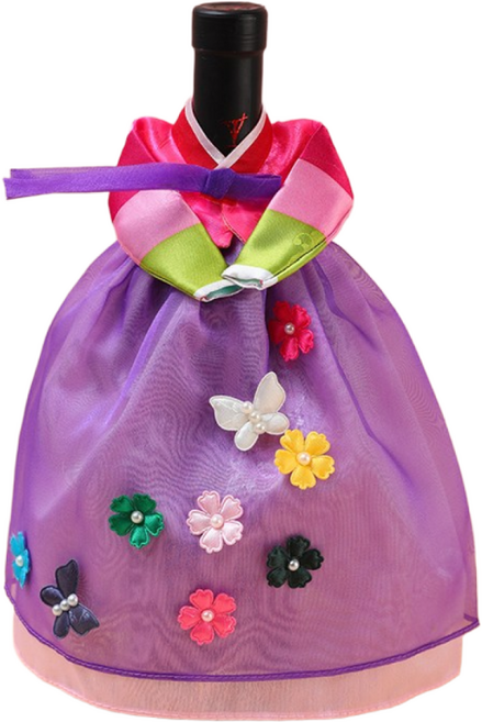 NEW 한복 와인커버 술병주머니 와인케이스 인형한복 외국인선물, 1개, 8