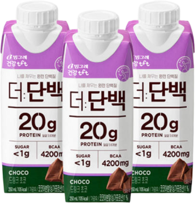 더단백 드링크 초코, 250ml, 18개