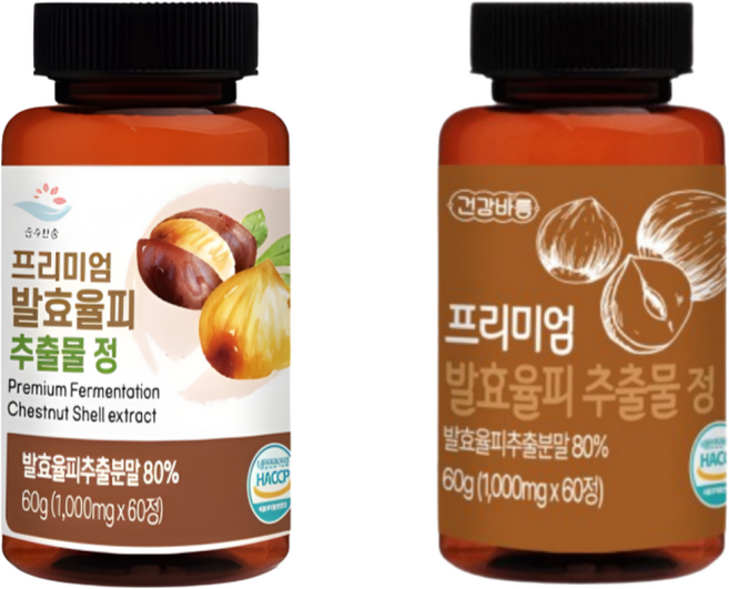 발효율피 100%국내산 고함량1000mg 프리미엄 정, 6개, 60정