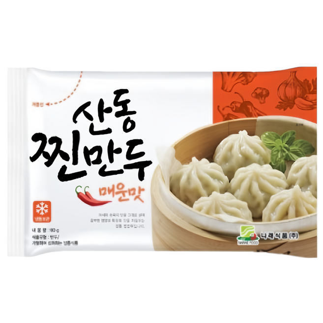 산동 매운 포자찐만두, 180g, 6개