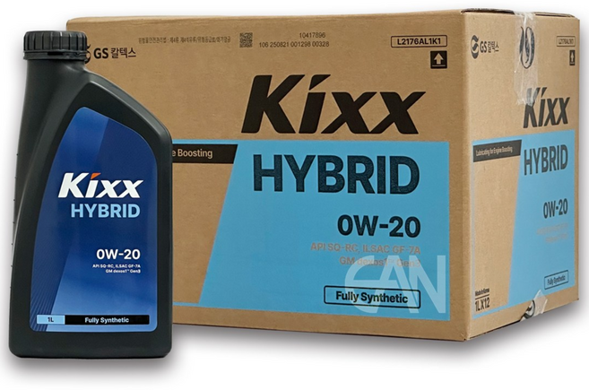 [최신 API] KIXX HYBRID 0W20 1L 하이브리드 엔진오일, 5개