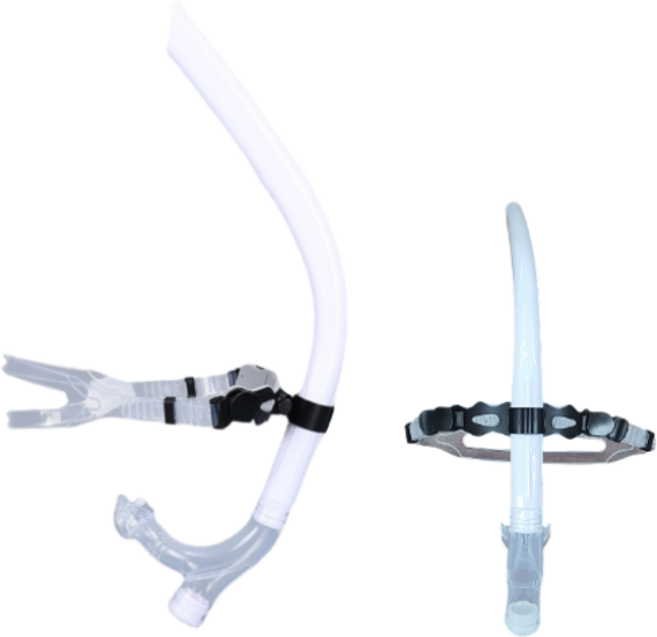 업배럴 센터 스노클 360 회전 프론트 훈련용 포커스 수영강습용, 화이트