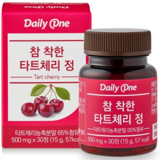 데일리원 참 착한 타트체리정, 1개, 30정