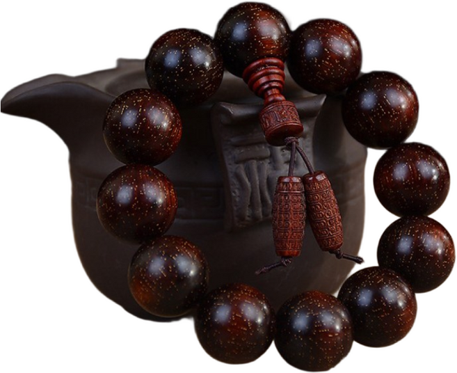 차량용 무사고 불교 불자 천연 만금성 자단 나무 단주 염주 합장주, 20mm, 1개