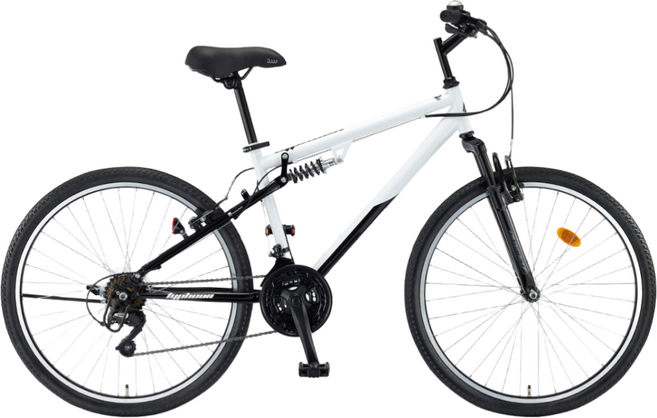 2026 삼천리 레스포 26 태풍 DX 자전거 21단 입문형 MTB자전거 학생 산악용 99% 조립, 1개, 169cm, 화이트/블랙 (90%조립)