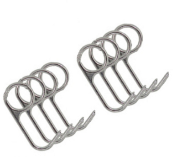 국자걸이 주방 걸이 싱크대 행거봉 조리 기구 도구 거치대 고리 씽크대 선반 행거, 국자고리 열개, 1개