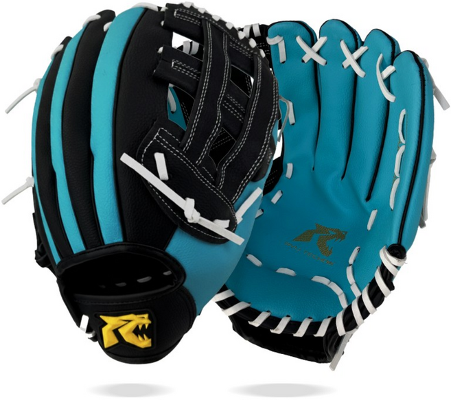 류 스타트 라인업 올라운드 PVC 야구글러브 입문용, 1개, 외야-스카이/블랙(12.5인치)