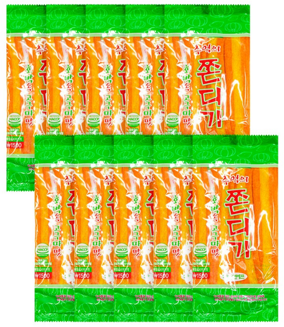 [BIGHAND] 호박속 고구마맛쫀디기 10EA, 10개, 150g