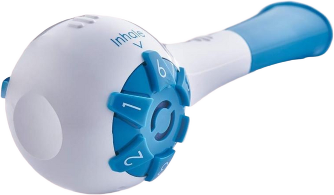 횡경막 호흡기 폐활량 운동기 폐활량늘리기, 1개, 블루