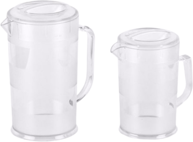 블루비 PC 워터 포트 1-2L 플라스틱 물병 물포트 물피처 업소용 냉장고 물병 카페 식당 워터포트, 1L, 1개