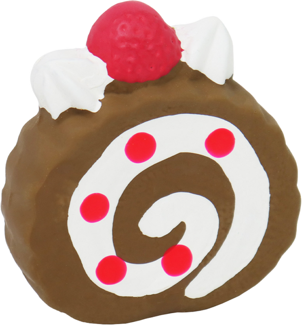 펫츠가베 삑삑이 댕롤케이크 PG2119, 1개, 갈색