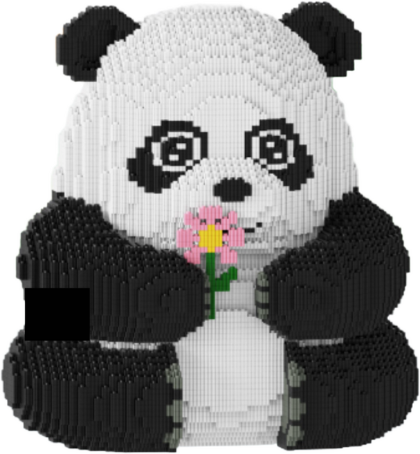체리닷컴 보고싶은 바오판다 디폼블럭 대형40CM, 화이트 판다, 1개