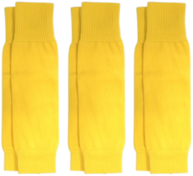 맨사템 압박 축구 튜브 반스타킹, 옐로우, 3개