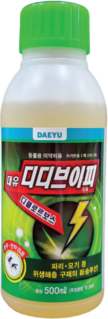 [다팜]디디브이피 효과 살충제 나방파리 모기유충 바퀴벌레 러브버그 쥐며느리 노래기 그리마 곱등이 개미 거미 퇴치 약 지네 공벌레 돈벌레 하수구 구더기 축사 모기약 파리약 연막퇴치제, 500ml, 1개