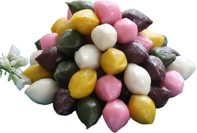 우리 쌀로 만든 오색송편 1kg 간식 주전부리 깨송편 추석 한가위, 1개