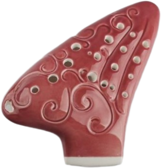 NEW 트리플 아트 오카리나 연주용 주문수제작 이니셜가능, 트리플 아트- 소프트레드(Soft Red), 1개