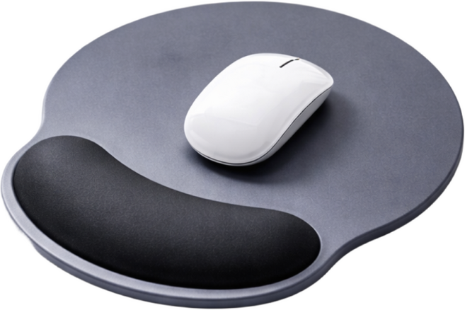 나드리몰 쿠션지지 마우스 패드, 1개, 블루블랙