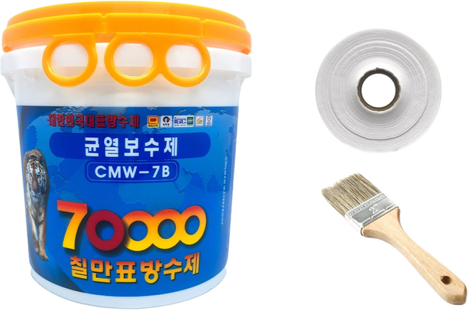 칠만표 방수제 CMW-7B 균열보수제 옥상 바닥 벽체 균열 보수 2L, 1세트, CMW-7B 2KG