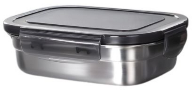 아이리빙 국산 스테인레스 밀폐용기 직사각1호, 단품, 1개