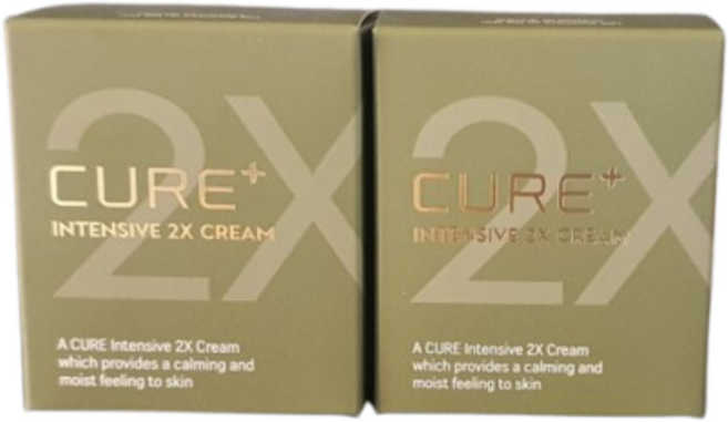 김정문알로에 큐어 인텐시브 2X 크림, 50g, 2개