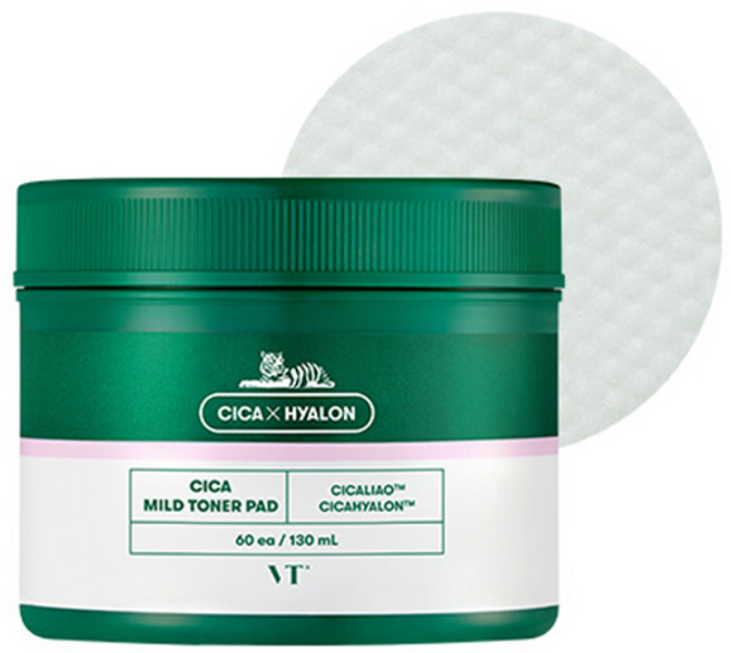 브이티코스메틱 시카 마일드 토너 패드, 60개입, 1개