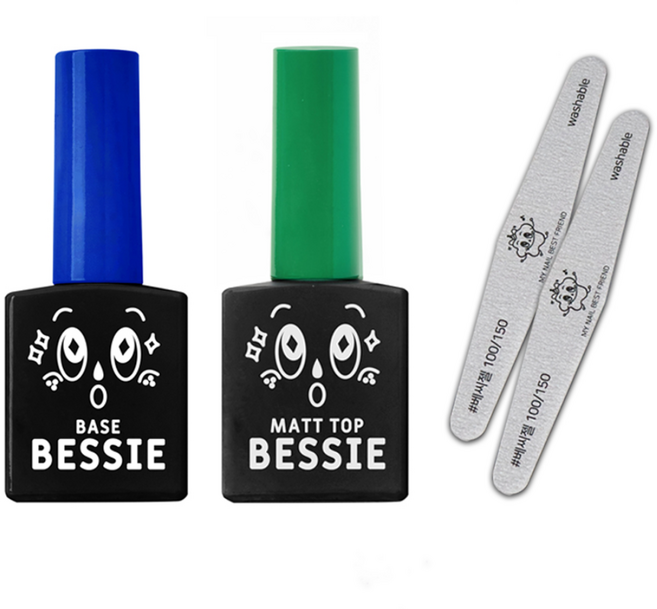 BESSIE 베이스젤 + 매트탑젤 + 지브라파일 2p 세트, 베이스젤, 매트탑젤, 지브라파일(100/150), 1세트