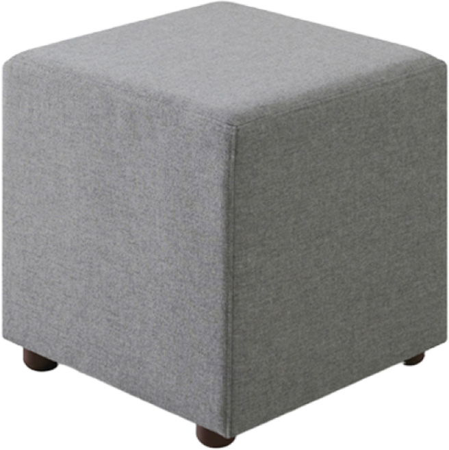 솔이솔문 패브릭 인조가죽 아쿠아패브릭 스툴 의자 사각스툴 사각형 화장대의자 화장대의자스툴 병원대기실의자 보조의자, 1개, 패브릭 사각 연그레이