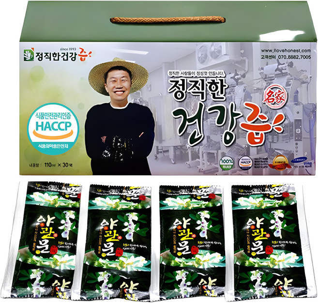 정직한건강즙 정직한 야관문즙 국내산 야관문 비수리 100%, 110ml, 60개